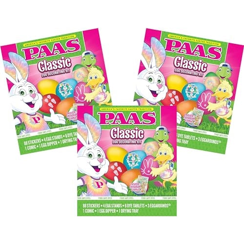 PAAS Classic Easter Egg Coloring Kit - Set of 3