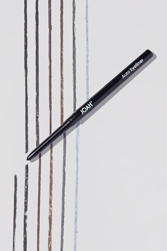 JOAH Auto Eyeliner, Waterproof Retractable Creamy Eye Pencil for Precise Application, Long-Lasting 20-Hour Wear, Smudge-Proof & Highly Pigmented Formula, Non-Drying (Blackest Black)