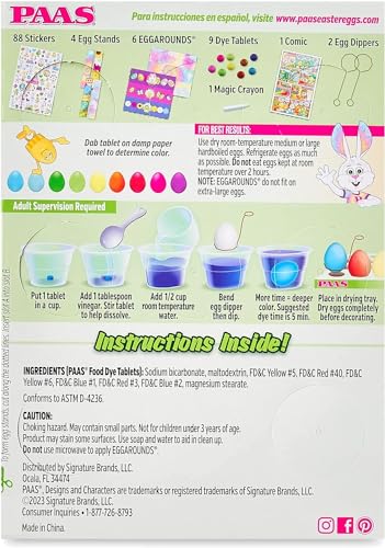 PAAS Deluxe Easter Egg Decorating Kit - 112 Pieces - Favorite Easter Tradition