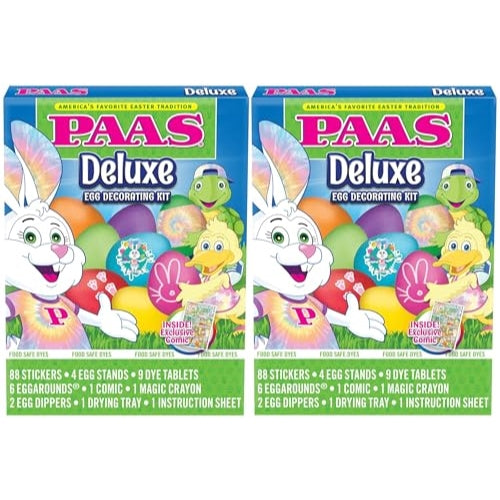 PAAS Deluxe Easter Egg Decorating Kit (Set of 2) - America's Favorite Easter Tradition