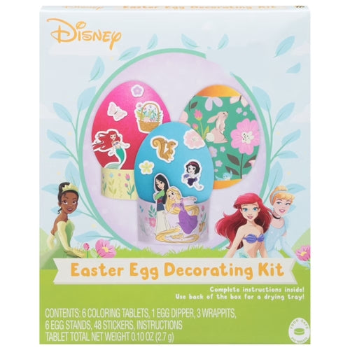 Disney Princess Easter Egg Decorating Kit - 6 Coloring Tablets, 1 Wgg Dipper, 3 Wrappits, 6 Egg Stands, 42 Stickers