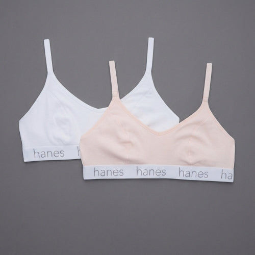 Hanes DHO101 Triangle Bralette - 2 pack