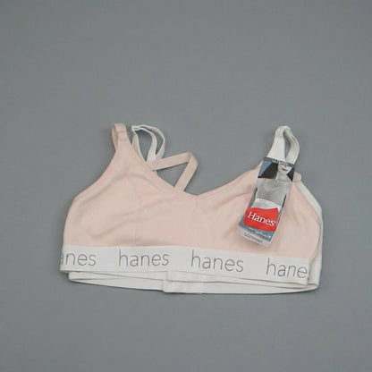 Hanes DHO101 Triangle Bralette - 2 pack