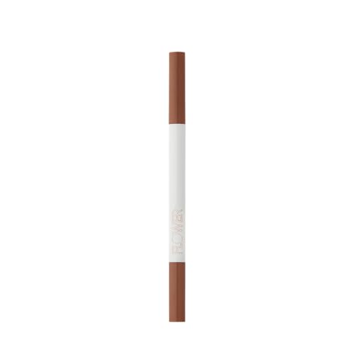 FLOWER BEAUTY By Drew Barrymore Microbrow Eyebrow Pencil - Skinny + Precise Lines - Hair-Like + Natural Finish - Built-In Brush - Auburn