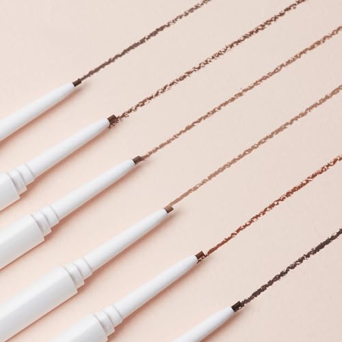 FLOWER BEAUTY By Drew Barrymore Microbrow Eyebrow Pencil - Skinny + Precise Lines - Hair-Like + Natural Finish - Built-In Brush - Auburn