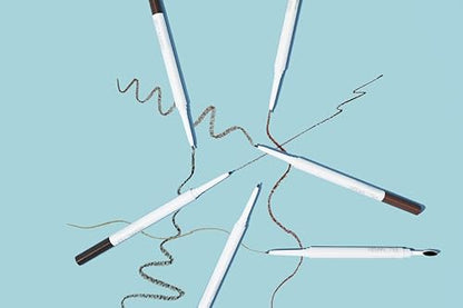 FLOWER BEAUTY By Drew Barrymore Microbrow Eyebrow Pencil - Skinny + Precise Lines - Hair-Like + Natural Finish - Built-In Brush - Auburn