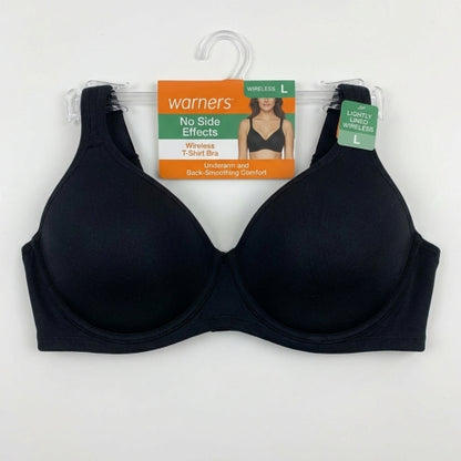 NWOT Warner's Women's L No Side Effects Back Smoothing Lift T-Shirt Bra RN2231A
