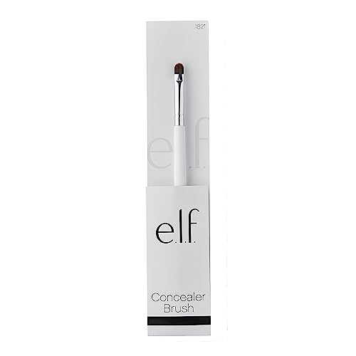 e.l.f. Essentials Small Concealer Brush, Makeup Brush Masks Imperfections & Covers Blemishes For A Flawless Look, Vegan & Cruelty-Free