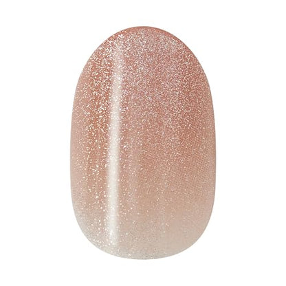 KISS imPRESS Press On Nails, ‘My Go To’, Magnetic, Short Oval, No Glue Needed, Up to 10-Day Hold, Chip-Resistant, Easy Peel & Press, Includes 30 Fake Nails, Prep Pad, Mini Nail File & Manicure Stick