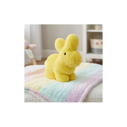Dan Dee Bunny Brite 23" Jumbo Yellow Sparkle Plush Easter Bunny Stuffed Animal