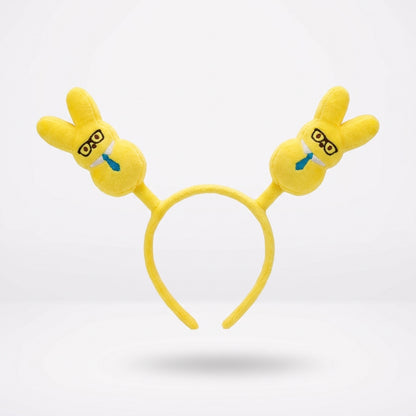 Peeps Plush Bunny Headband Yellow, 9.5 in x 11 in