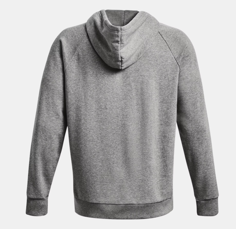 Under Armour Rival Fleece Big Logo Hoodie Size L 1379758-025 Gray