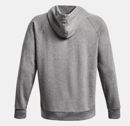 Under Armour Rival Fleece Big Logo Hoodie Size L 1379758-025 Gray