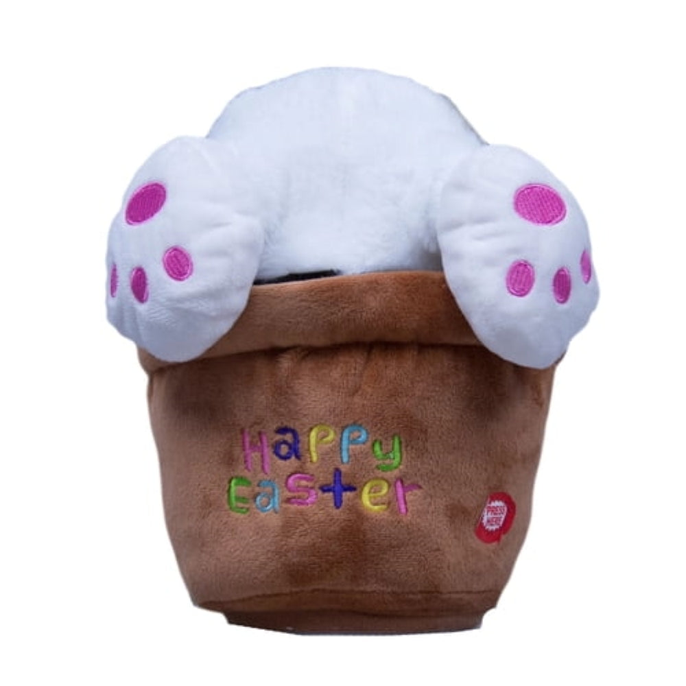 Animated Bunny Feet and Music Happy Easter Rabbit Plush Stuffed Animal - NEW