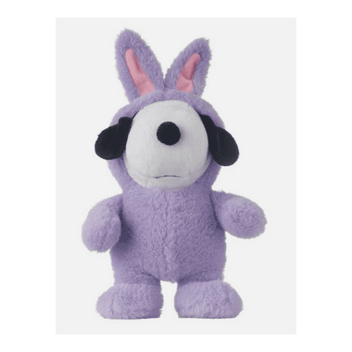 Peanuts Snoopy Plush – Purple Bunny Costume – Easter Spring Decor – 10" Ruz Toy