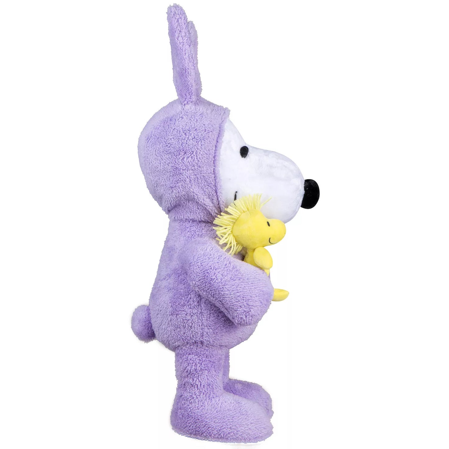 Peanuts Snoopy 26" Jumbo Easter Greeter Plush Purple Bunny Suit Woodstock Decor