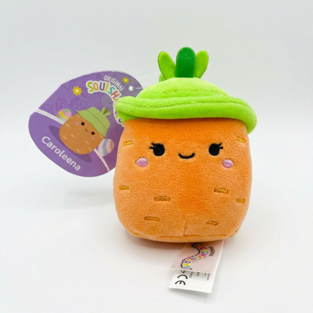 Squishmallows 4" Easter Clip-On Caroleena The Carrot