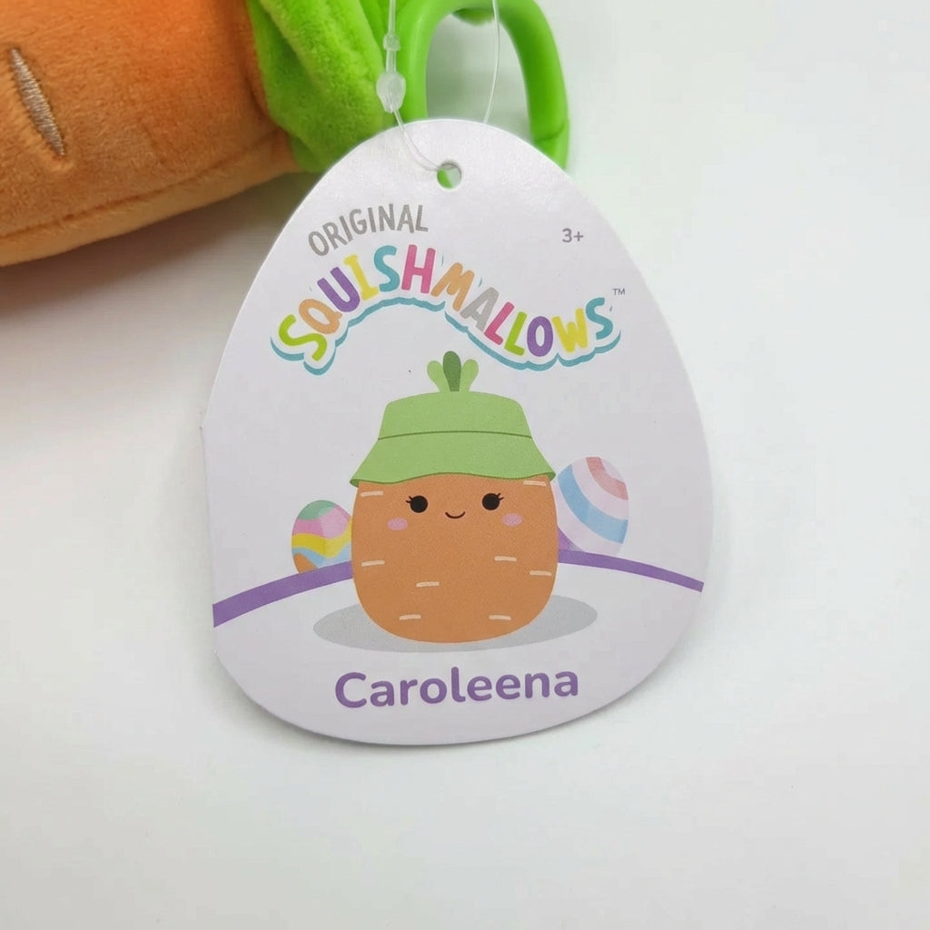 Squishmallows 4" Easter Clip-On Caroleena The Carrot