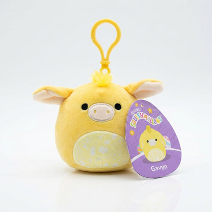 Squishmallows Gavyn The Donkey, 3.5 Inch Clip Plush Toy