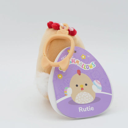 Squishmallows 4" Easter Clip-On Rutie the Rooster
