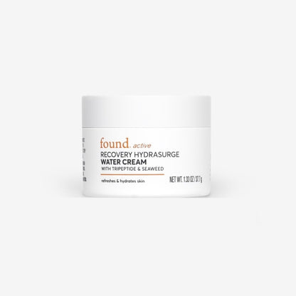 Found Active Recovery HydraSurge Water Cream for Face, Lightweight, Pore-Refining, Refreshes & Hydrates Skin, 1.33 oz.