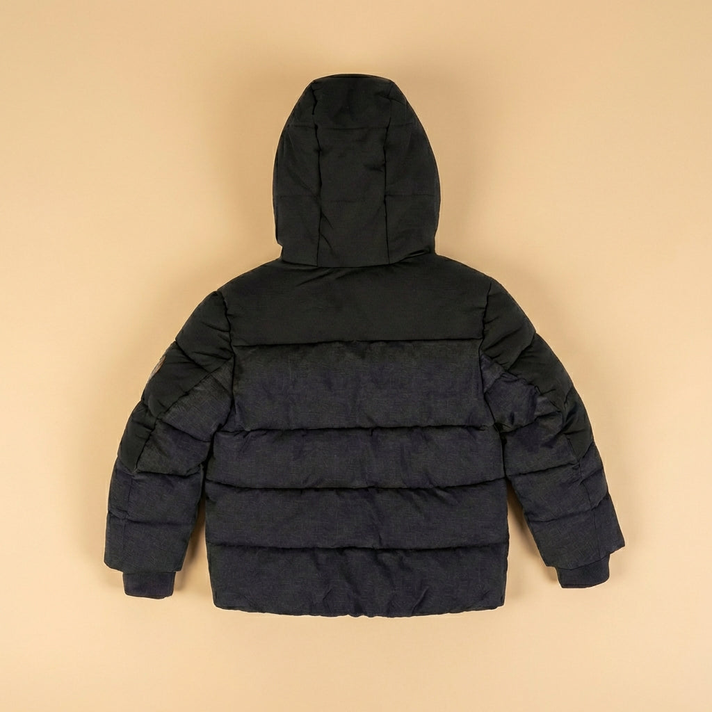 Zeroxposur Boys Warmest Winter Jacket Black & gray w/hood 10/12