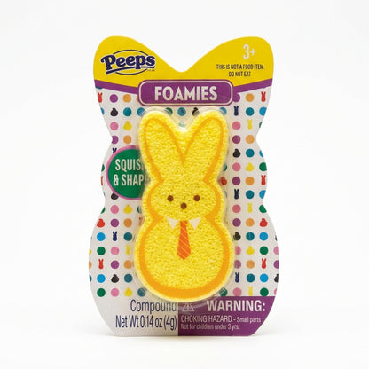 Pack of 3 Peeps Foamies Squish & Shape, Pink, Blue, Yellow Bunny, Years 3+. Colors May Vary