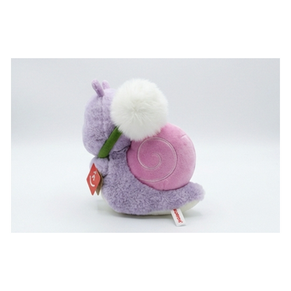 Aurora Dandelion Besties Snail Plush 9 Inch Eco-Friendly Purple Pink Soft Toy