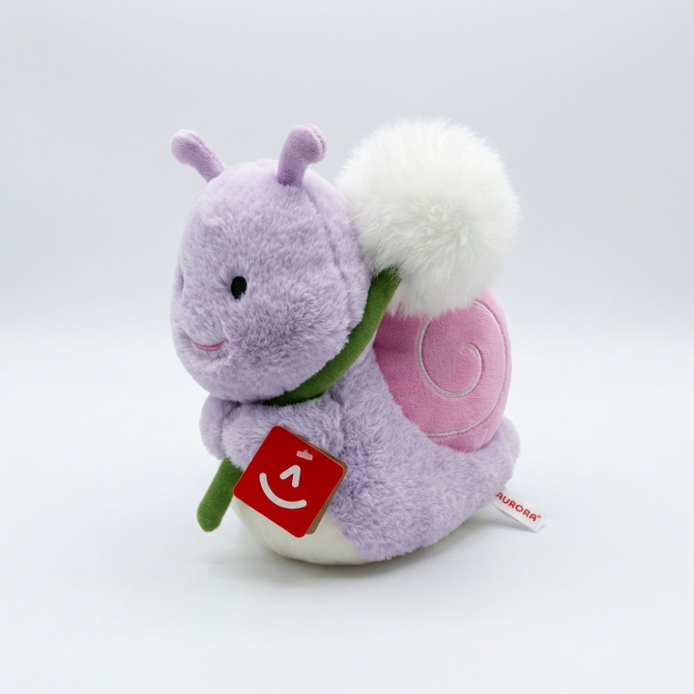 Aurora Dandelion Besties Snail Plush 9 Inch Eco-Friendly Purple Pink Soft Toy