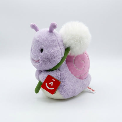 Aurora Dandelion Besties Snail Plush 9 Inch Eco-Friendly Purple Pink Soft Toy