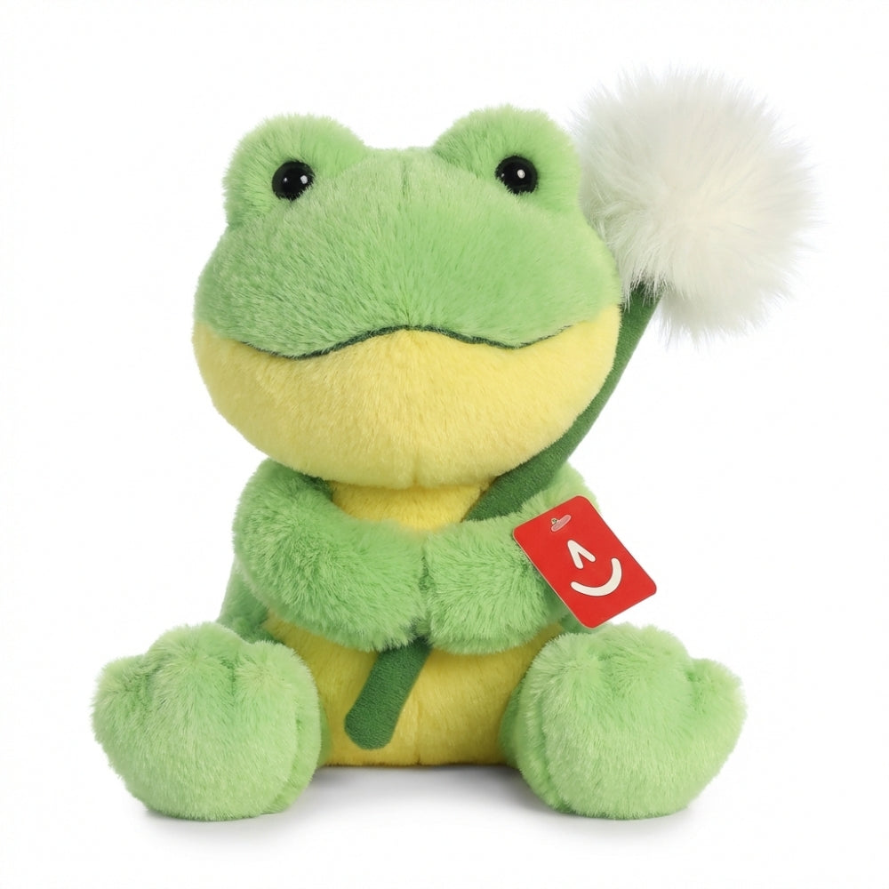 Aurora World Dandelion Besties Frog 9" Plush Toy Eco Friendly Stuffed Animal