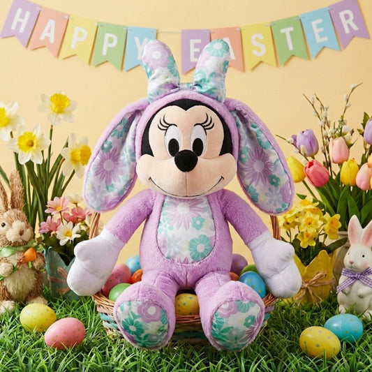 Disney Minnie Mouse Easter Bunny Plush Purple
