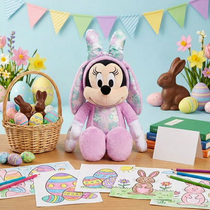 Disney Minnie Mouse Easter Bunny Plush Purple