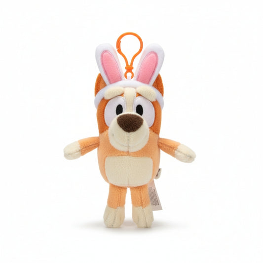 Bluey Disney Junior Bingo Easter Bunny 6 Inch Plush Soft Toy Clip On
