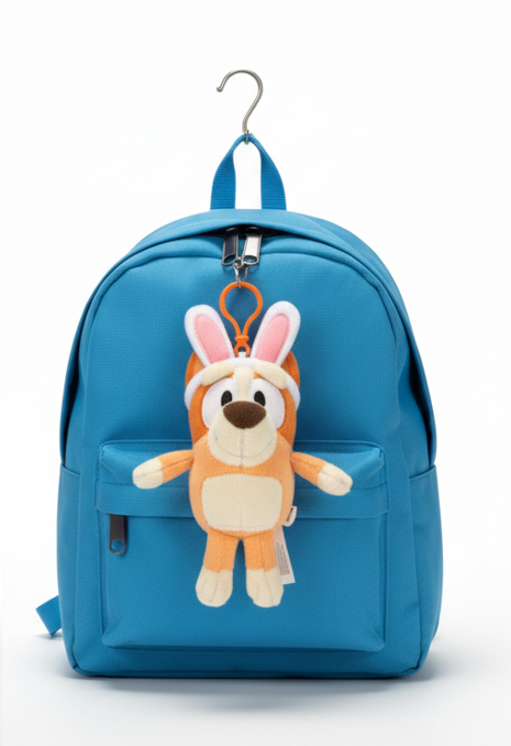 Bluey Disney Junior Bingo Easter Bunny 6 Inch Plush Soft Toy Clip On