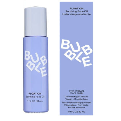 Bubble Skincare Float On Soothing Face Oil - Lightweight, Hydrating Facial Oil to Help Soothe & Calm Skin - Enriched with Safflower Oil and Prickly Pear - Skin Care Suitable for All Skin Types (30ml)