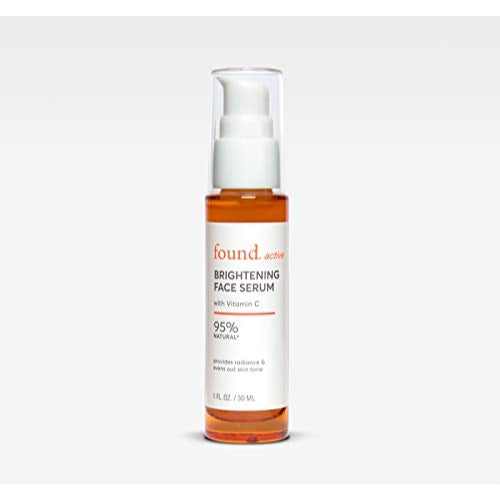 Found Active Brightening Face Serum with Vitamin C Lightweight Gel Formula with Rich Antioxidants that Support a More Radiant Complexion, 1 Fl Oz