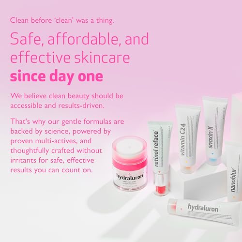 Indeed Labs Hydraluron™ Face Serum | Moisture-Boosting Low Molecular Weight Hyaluronic Acid & Red Marine Algae | Long-Lasting Hydration & Plumping Effect | for Dry, Oily, or Aging Skin, (30 mL)