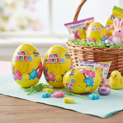 Peeps Mystery Egg Easter Surprise Collectible Bunny Egg Toy-Assorted Colors