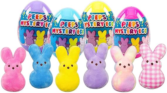Peeps Mystery Egg Easter Surprise Collectible Bunny Egg Toy-Assorted Colors