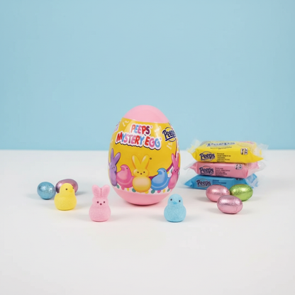 Peeps Mystery Egg Easter Surprise Collectible Bunny Egg Toy-Assorted Colors