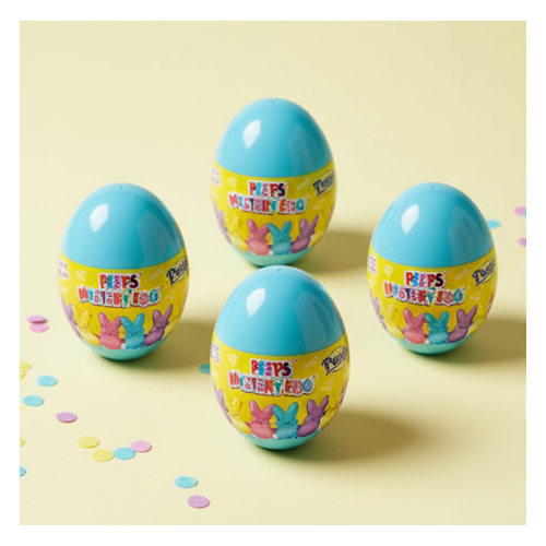 Peeps Mystery Egg Easter Surprise Collectible Bunny Egg Toy-Assorted Colors