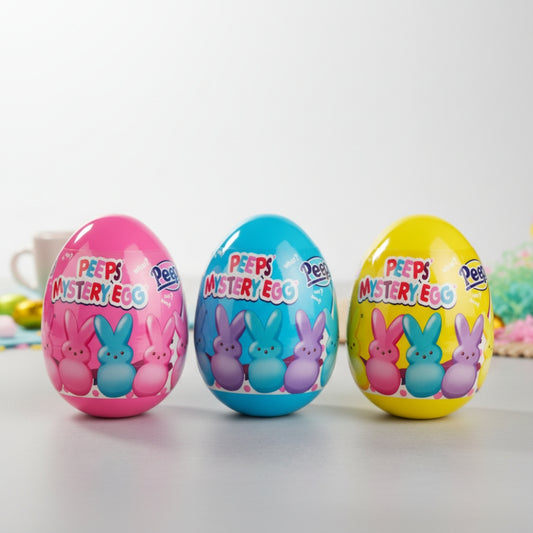 Peeps Mystery Egg Easter Surprise Collectible Bunny Egg Toy-Assorted Colors