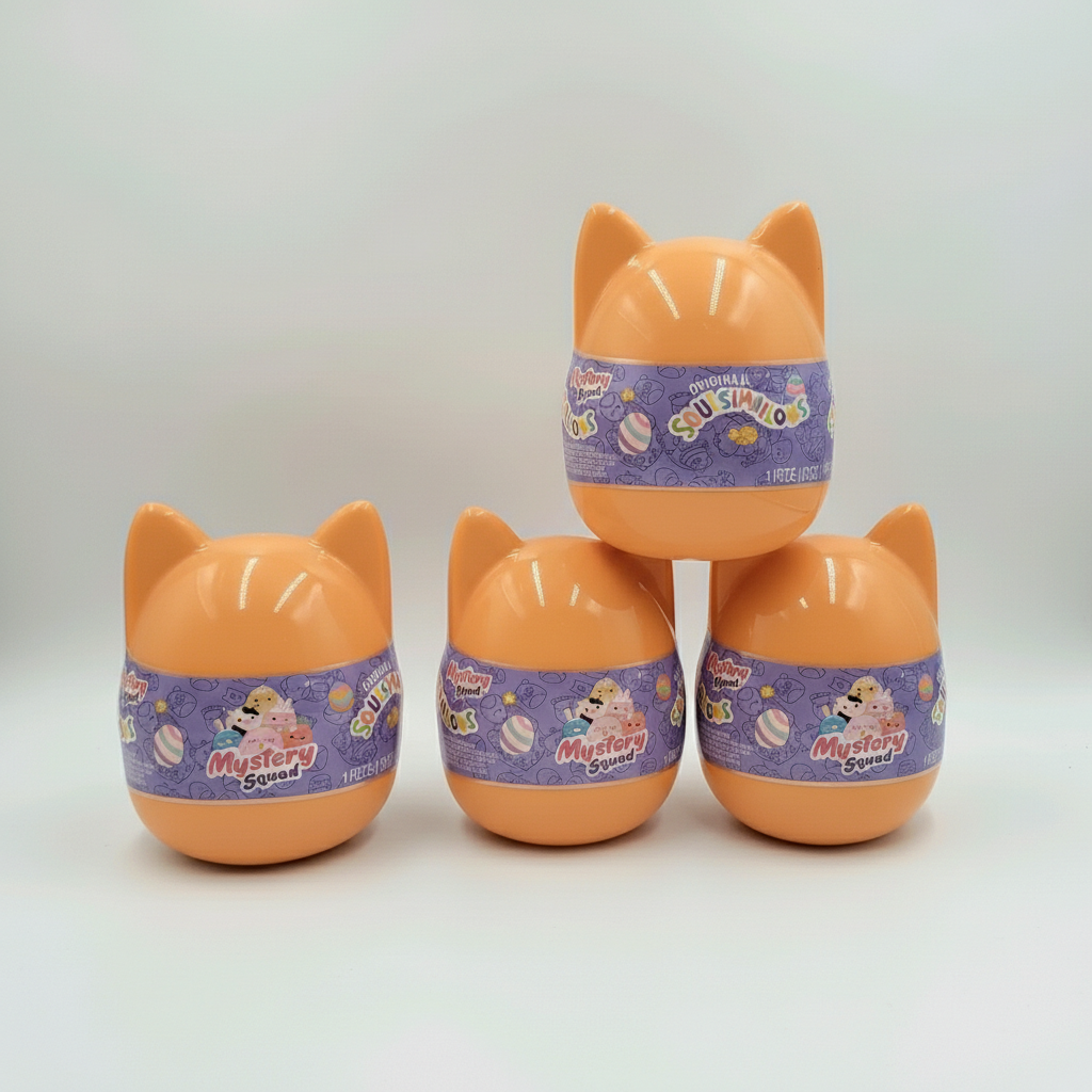 Squishmallows Mystery Squad 4 Inch Orange Capsule Sealed Plush Toy