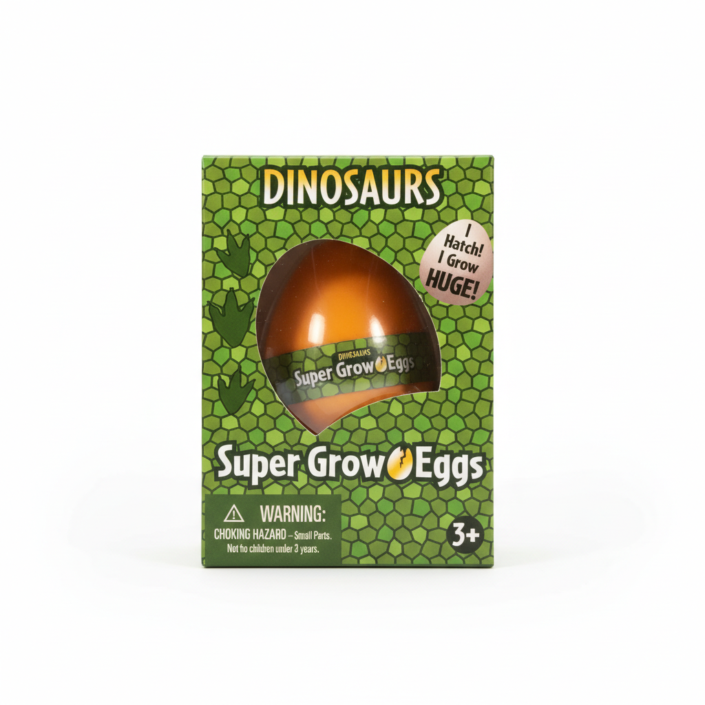 Dinosaur Super Grow Eggs I Hatch I Grow Huge Magic Water Toy Easter Stuffer
