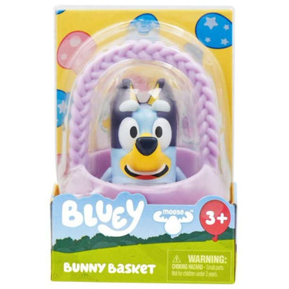 Bluey Bunny Basket Mini Figure, 2.5 inch Figure with Basket, Ages 3+, Styles Vary