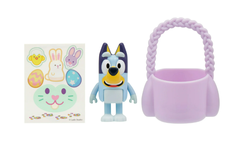 Bluey Bunny Basket Mini Figure, 2.5 inch Figure with Basket, Ages 3+, Styles Vary