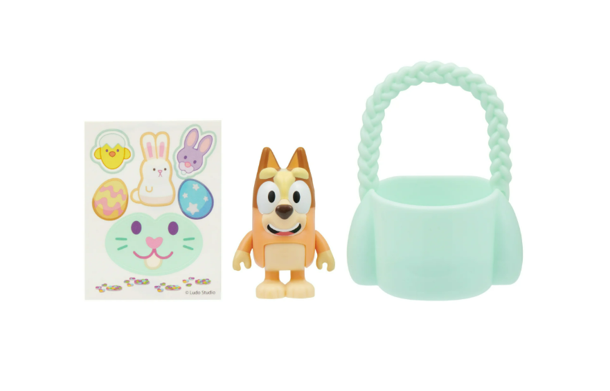 Bluey Bunny Basket Mini Figure, 2.5 inch Figure with Basket, Ages 3+, Styles Vary