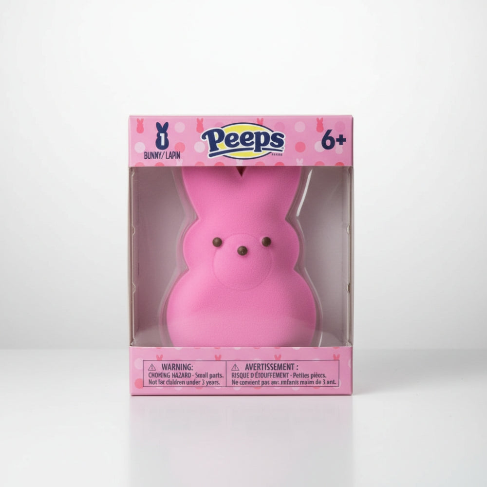 Peeps Bunny Squishy Toy Pink Squeeze Stress Relief Fidget Toy Easter Gift