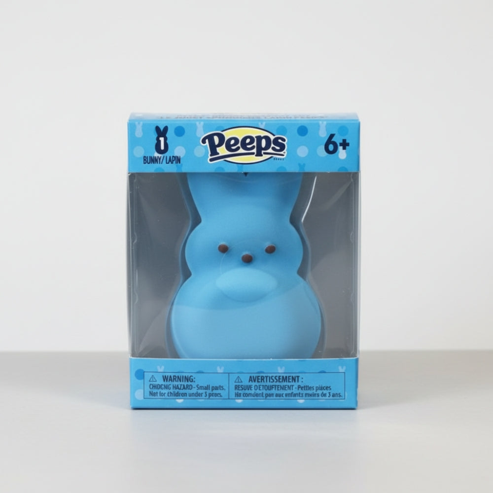 Peeps Blue Bunny Squishy Toy Easter Basket Stuffer Stress Relief Squeeze Fidget